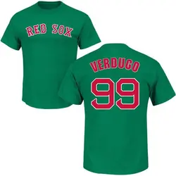 Alex Verdugo Boston Red Sox Women's Navy Name and Number Banner Wave V-Neck  T-Shirt 