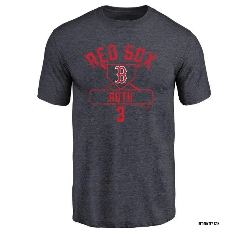 Babe Ruth Boston Red Sox Men's Navy Base Runner Tri-Blend T-Shirt 