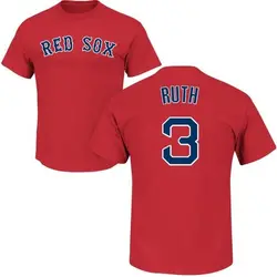 Babe Ruth Boston Red Sox Youth Scarlet Roster Name & Number T-Shirt -