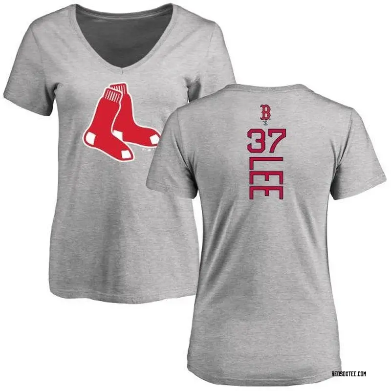 Bill Buckner Boston Red Sox Women's Backer Slim Fit T-Shirt - Ash