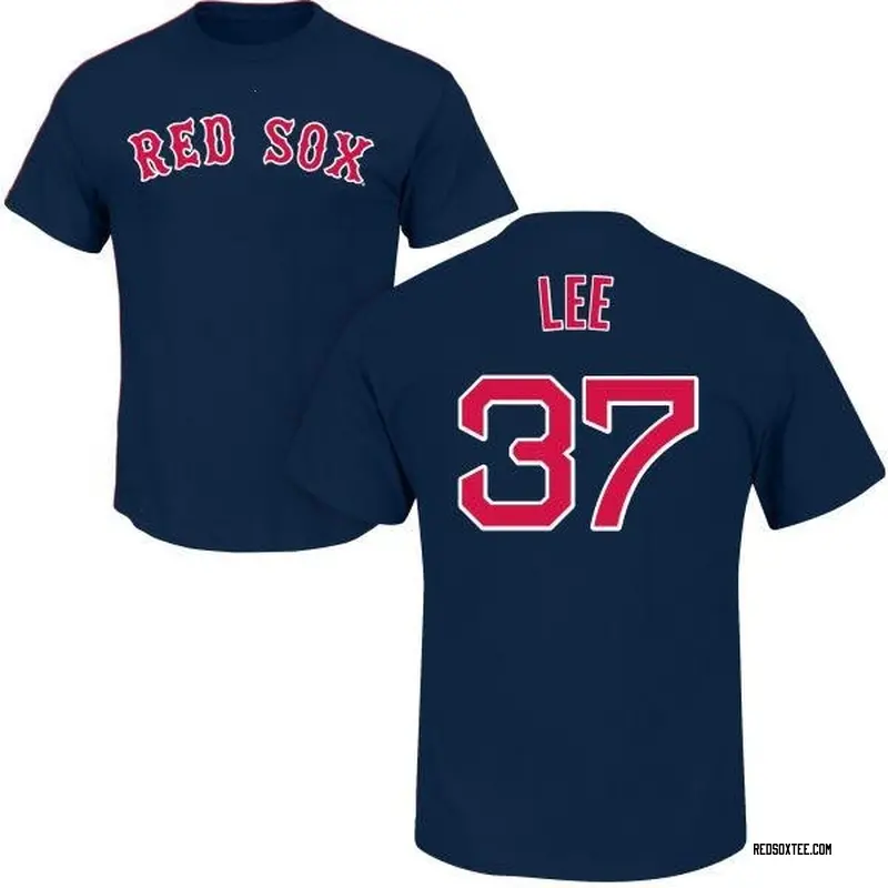 Bill Lee Boston Red Sox Men's Navy Name and Number Banner Wave T-Shirt 