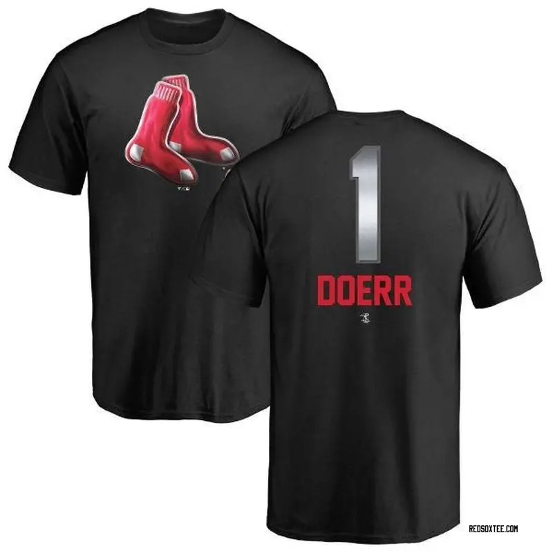 Bobby Doerr Boston Red Sox Youth Black Midnight Mascot T-Shirt 