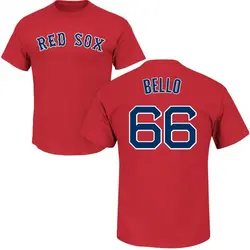 Brayan Bello Boston Red Sox Men's Scarlet Roster Name & Number T-Shirt -