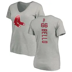 Brayan Bello Boston Red Sox Women's Backer Slim Fit T-Shirt - Ash