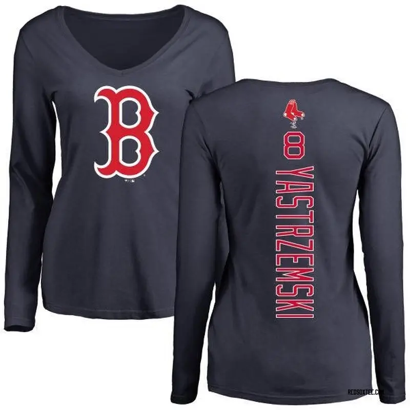 Carl Yastrzemski Boston Red Sox Youth Navy Backer T-Shirt 