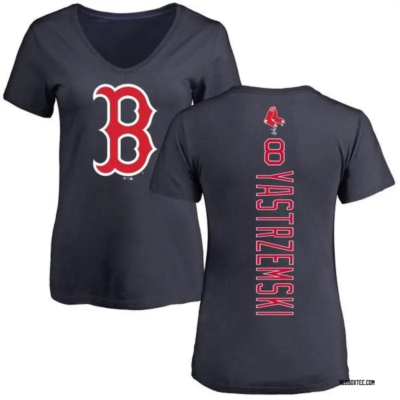 Women's Carl Yastrzemski RBI Slim Fit V-Neck T-Shirt - Red