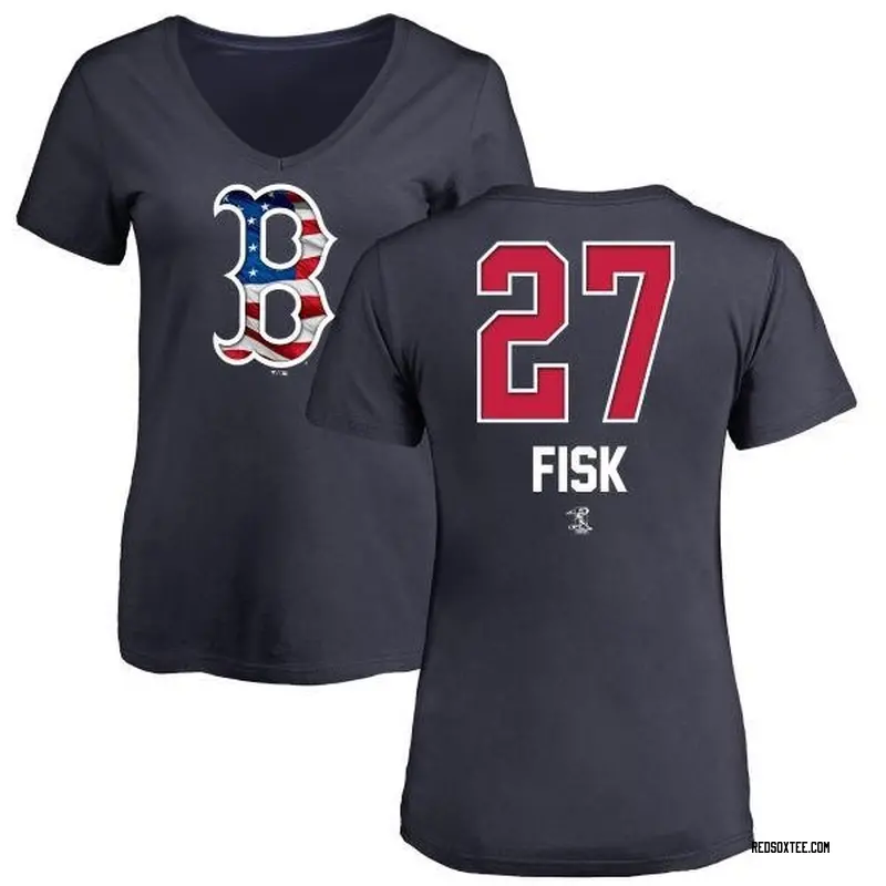 Carlton Fisk Boston Red Sox Women's Gold City Connect Name