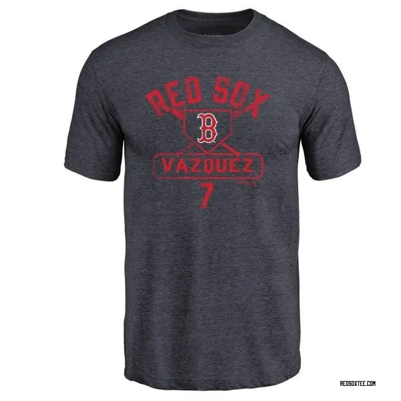 Christian Vazquez Boston Red Sox Youth Navy Branded Base Runner Tri-Blend  T-Shirt 