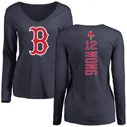 Connor Wong Boston Red Sox Women's Red Roster Name & Number T-Shirt 