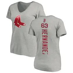 Women's Darwinzon Hernandez Name & Number T-Shirt - Red - Tshirtsedge