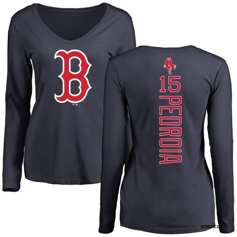 Dustin Pedroia Boston Red Sox Youth Navy Roster Name & Number T-Shirt 