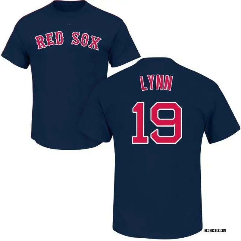 Fred Lynn Boston Red Sox Men's Navy Roster Name & Number T-Shirt 