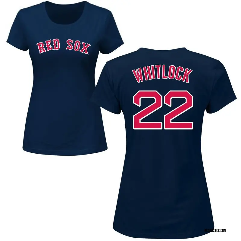 Garrett Whitlock Boston Red Sox Men's Navy Roster Name & Number T