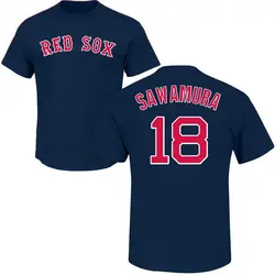 Hirokazu Sawamura Boston Red Sox Women's Navy Roster Name & Number T-Shirt 