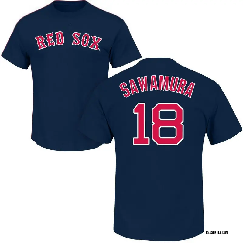 Hirokazu Sawamura Boston Red Sox Men's Navy Roster Name & Number T