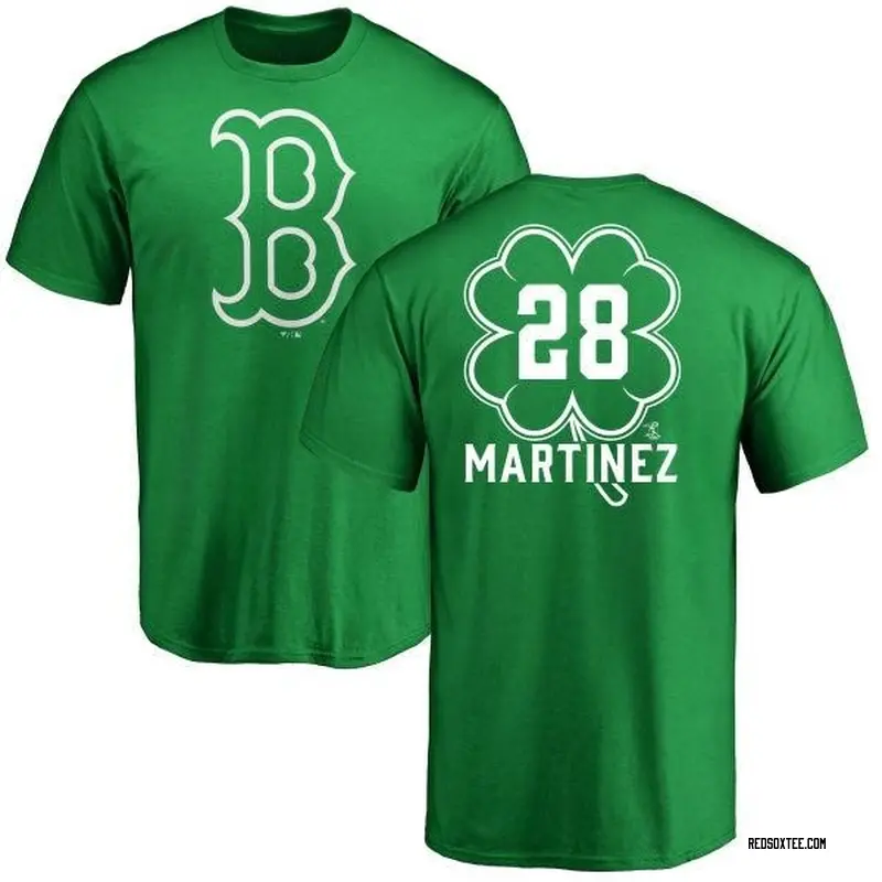 J.D. Martinez Boston Red Sox Youth Green Dubliner Name & Number T-Shirt -  Kelly