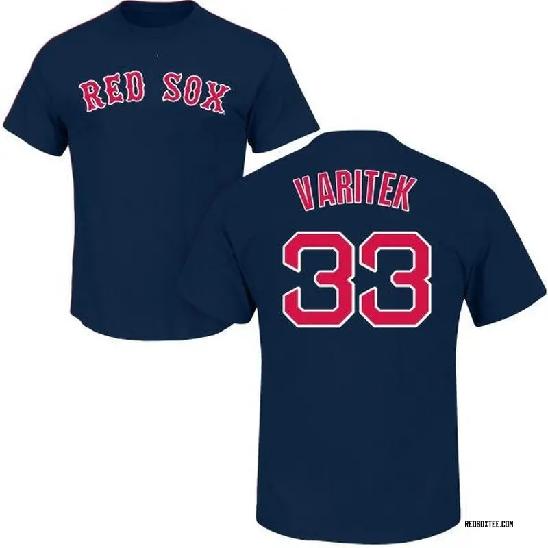 Jason Varitek Boston Red Sox MLB Majestic Player Name and Number Shirt  youth Lg