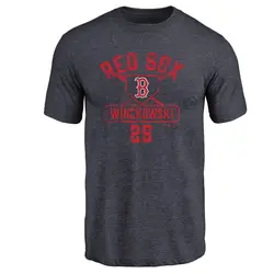 Josh Winckowski Boston Red Sox Men's Navy Roster Name & Number T