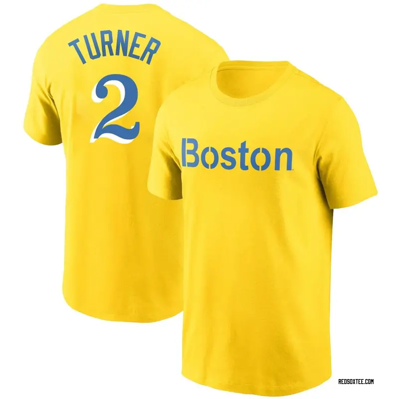 Justin Turner Boston Red Sox Youth Navy Name and Number Banner