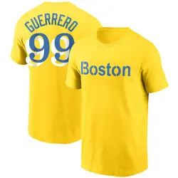 Luis Guerrero Boston Red Sox Men's Gold City Connect Name & Number T-Shirt