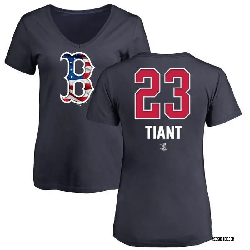 Luis Tiant Boston Red Sox Women's Green Dubliner Name & Number V