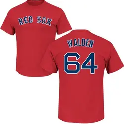 Marcus Walden Boston Red Sox Men's Navy Backer Long Sleeve T-Shirt 