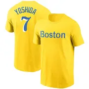 Men's Boston Red Sox Masataka Yoshida Nike Navy Name & Number T-Shirt