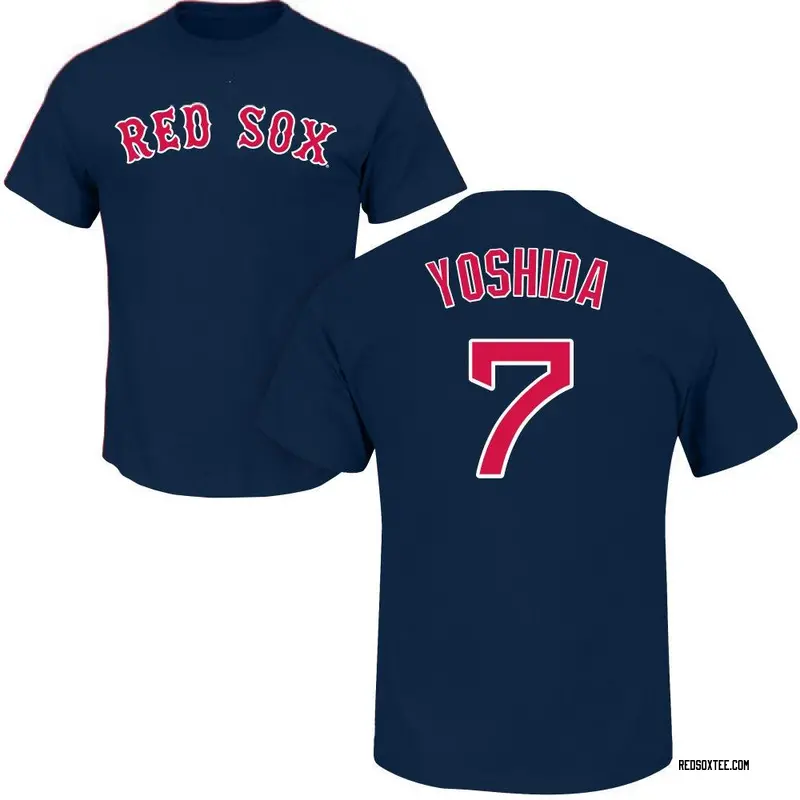 Masataka Yoshida Boston Red Sox Men's Navy Roster Name & Number T