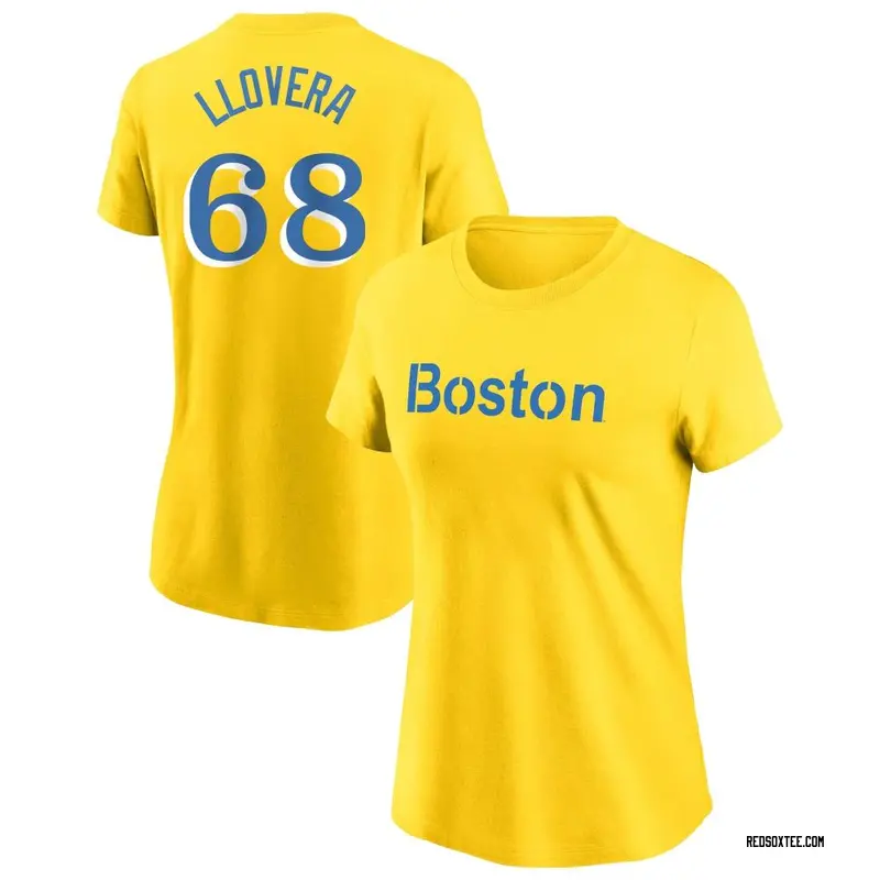 Mauricio Llovera Boston Red Sox Women's Gold City Connect Name