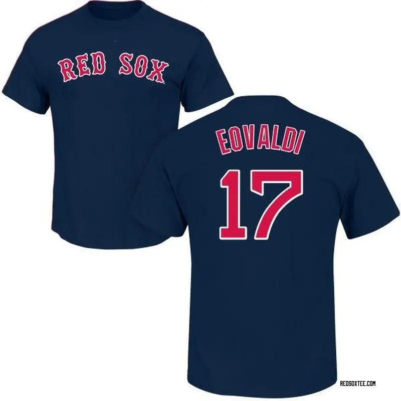 Nathan Eovaldi Boston Red Sox Men's Navy Roster Name & Number T-Shirt 