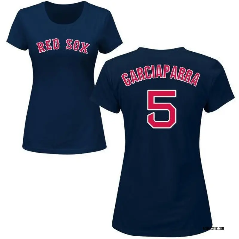 Nomar Garciaparra Boston Red Sox Women's Navy Roster Name & Number T-Shirt 