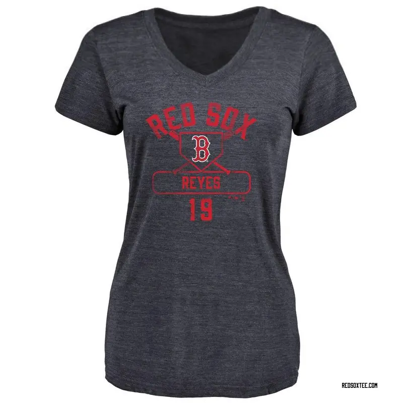Pablo Reyes Boston Red Sox Women's Navy Base Runner Tri-Blend T-Shirt 