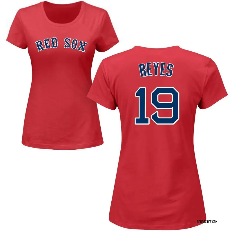 Pablo Reyes Boston Red Sox Women's Navy Roster Name & Number T-Shirt 