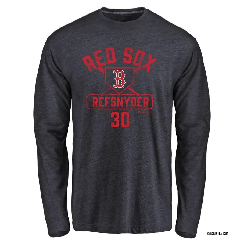 Boston Red Sox Red Long Sleeve B Logo Shirt