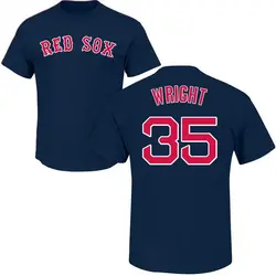 Steven Wright Boston Red Sox Men's Navy Roster Name & Number T-Shirt -