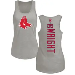 Steven Wright Boston Red Sox Women's Backer Tri-Blend Tank Top - Ash