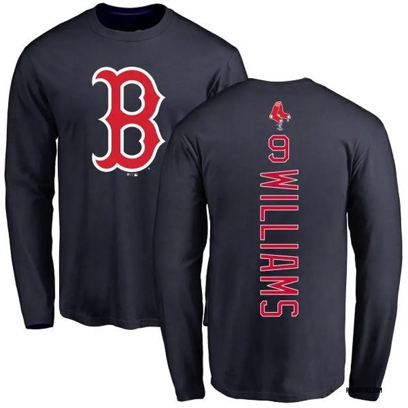 Ted Williams Boston Red Sox Youth Navy Backer Long Sleeve T-Shirt 