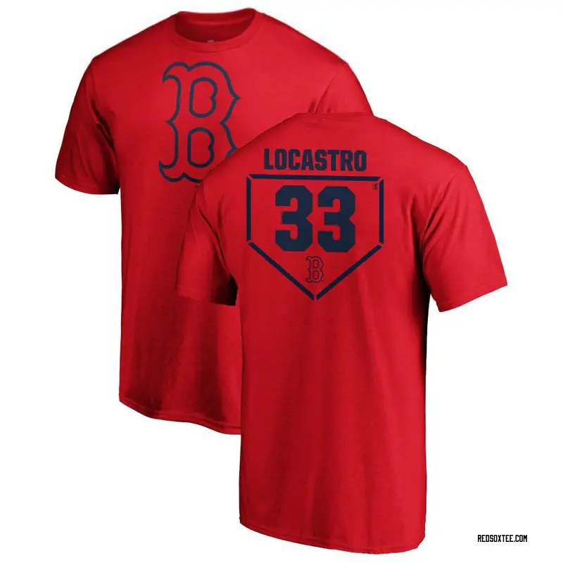 Tim Locastro Boston Red Sox Men's Red RBI T-Shirt 
