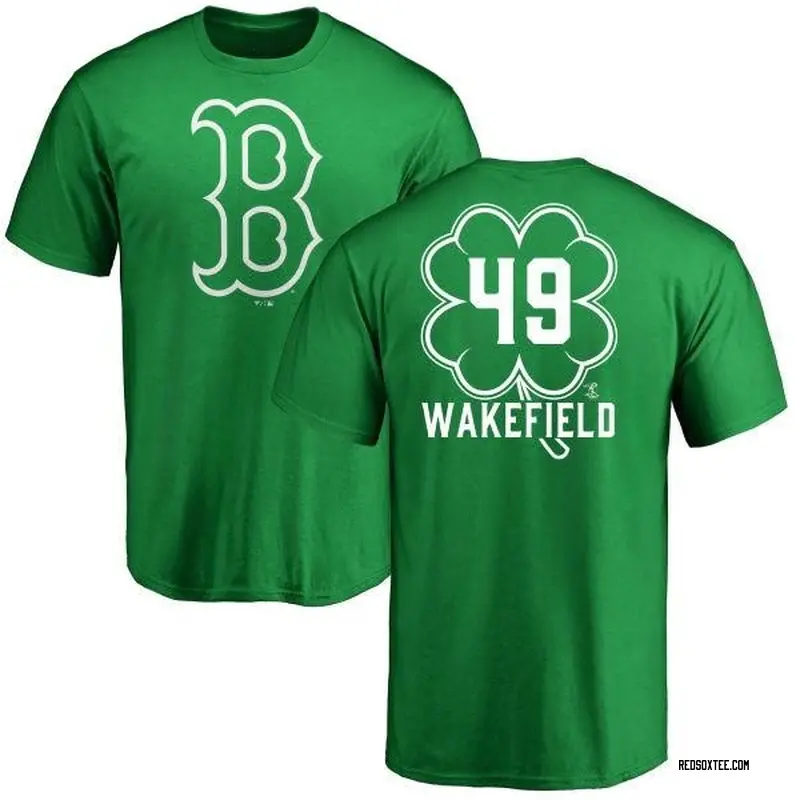 Tim Wakefield Boston Red Sox Men's Backer T-Shirt - Ash