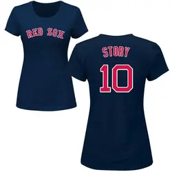 MLB Team Apparel Youth Boston Red Sox Trevor Story #10 Navy T