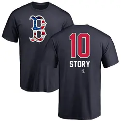 Trevor Story Boston Red Sox Women's Red Roster Name & Number T-Shirt 