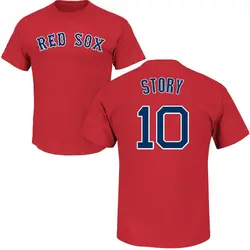 MLB Team Apparel Youth Boston Red Sox Trevor Story #10 White Cool Base  Jersey