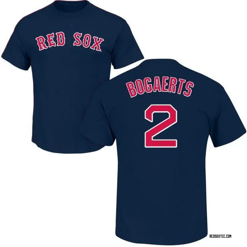 Xander Bogaerts Boston Red Sox Men's Navy Roster Name & Number T