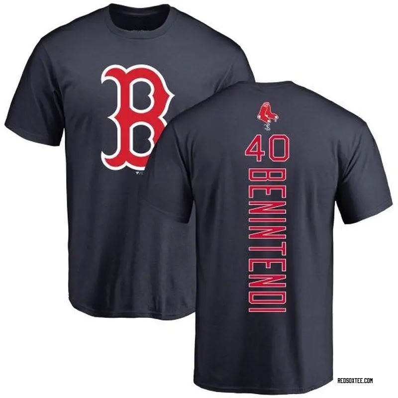 T-Shirts Youth Navy Boston Red Sox Andrew Benintendi Backer T-Shirt 